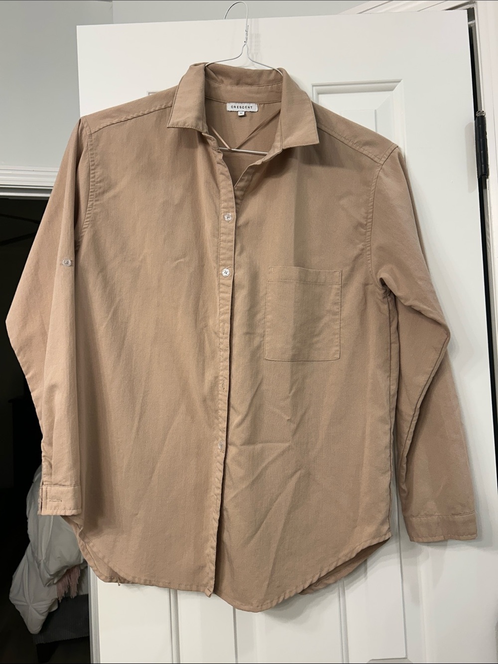 Crescent Tan Button-Up Shirt